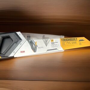 18" Inch Fine Cut PVC Hand Saw double edge Tooth W/ Pencil Storage. 10tpi {CC}